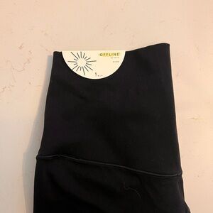 Aerie Offline Black Hi-Rise Spandex